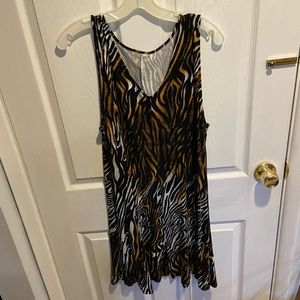 Tiger Print Tank Dress